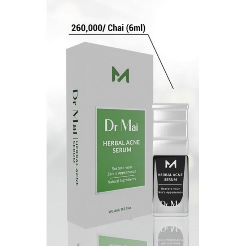 Dr Mai Combo 2 Nguyên Chất, Serum sạch mụn Dr Mai 5ml, lựa chọn hoàn hảo cho làn da mụn