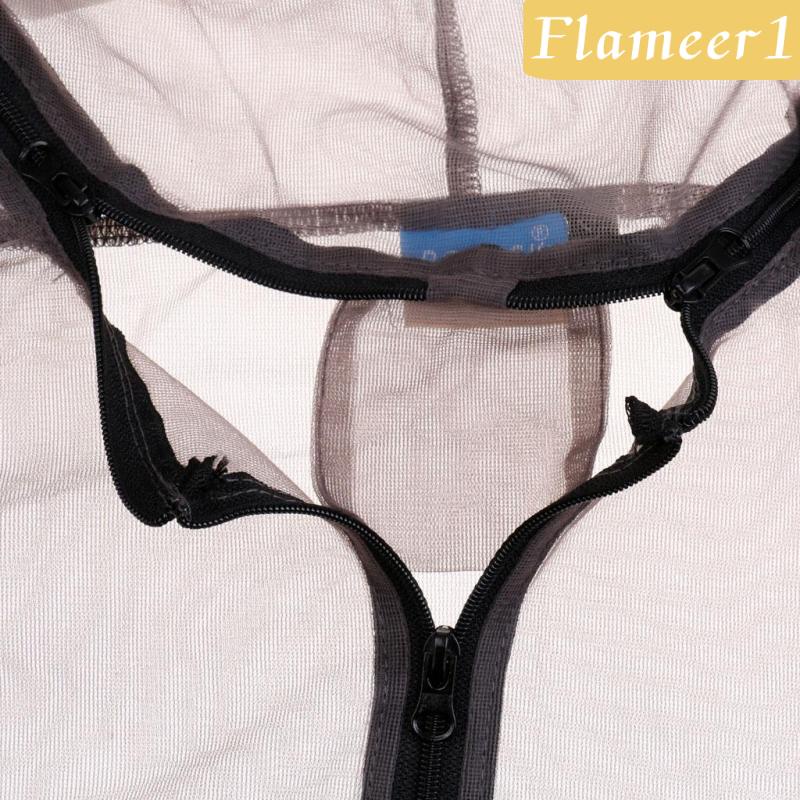 [Flameameer1] Bộ Quần Áo Lưới Chống Ong Đốt Nhanh Khô Màu Xám L