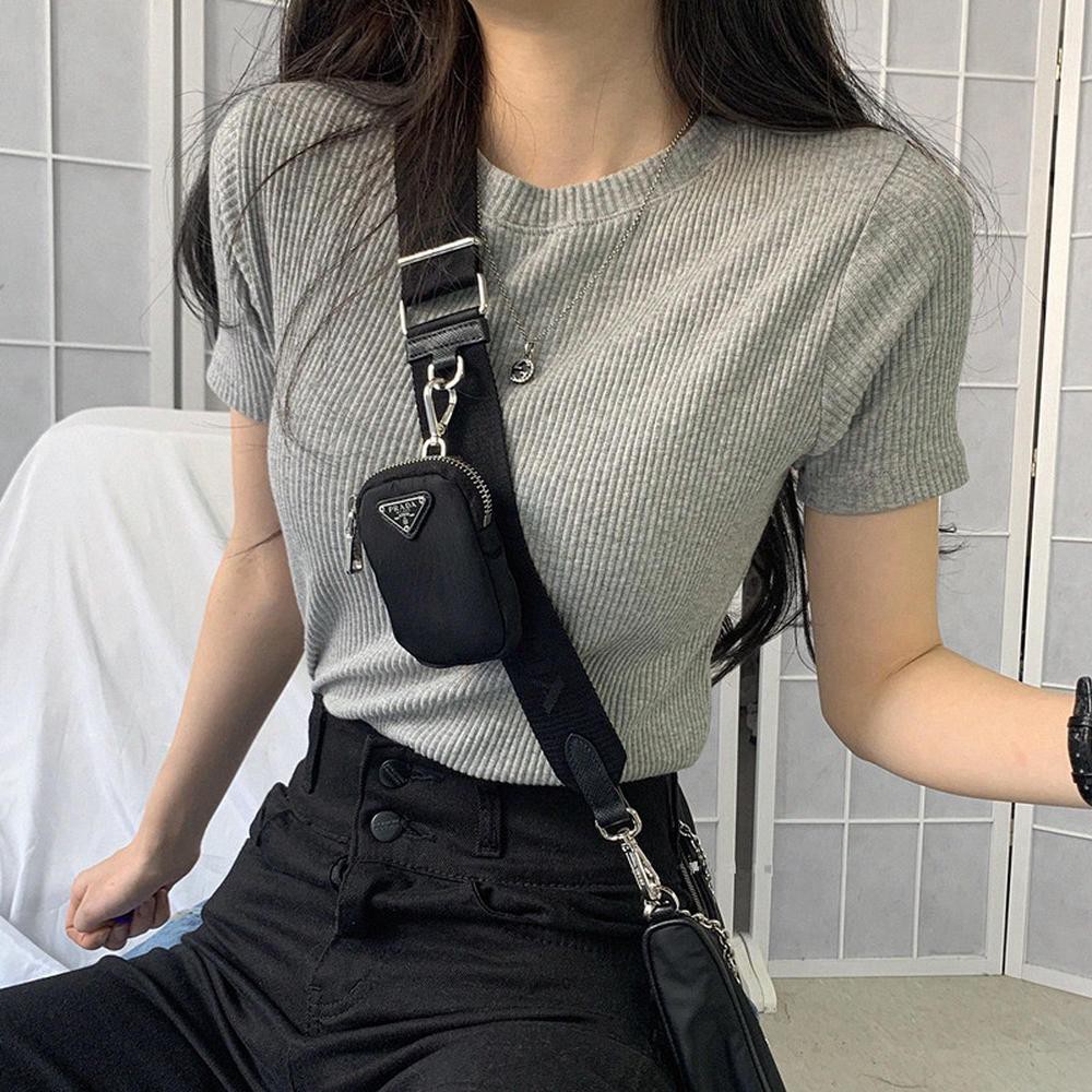 Áo Thun Nữ Cổ Tròn Tay Ngắn Form Body Style Hàn Quốc