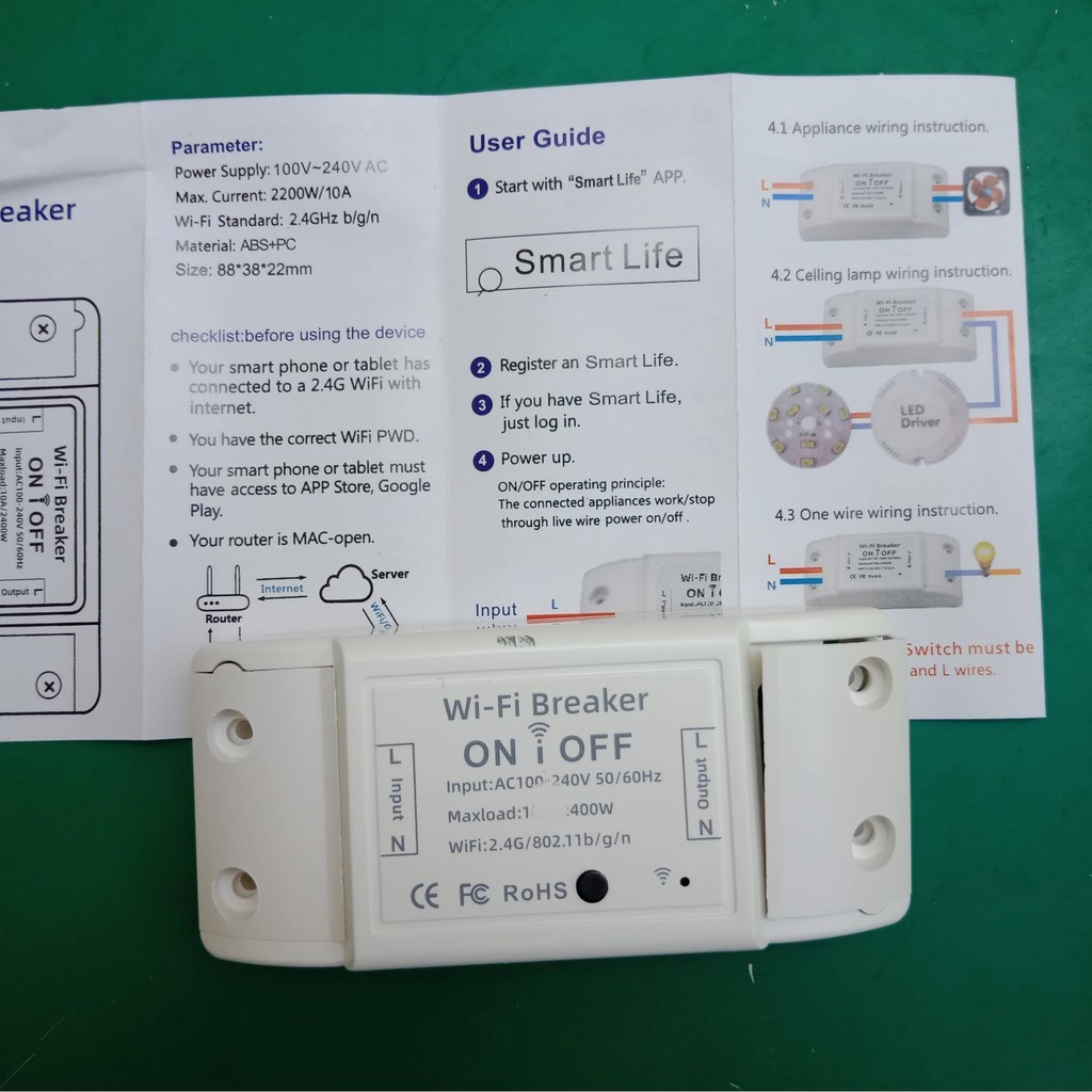 [ Tuya Basic ] Công Tắc Điều khiển từ xa qua Wifi