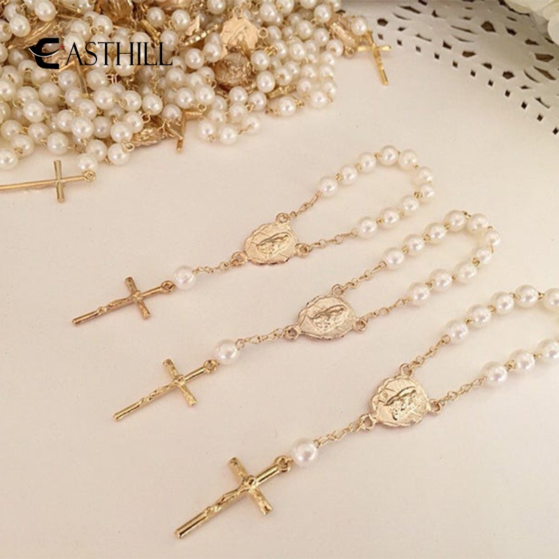 Easthill Set 5 Vòng Đeo Tay Hình Thánh Giá 1 Tuổi Dành Cho Tiệc Cưới / Lễ Kỉ Niệm / Lễ Kỉ Niệm 1 Tuổi