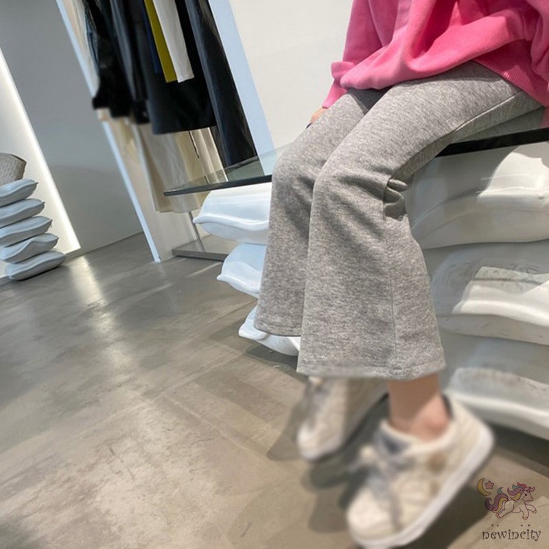 Quần Ống Loe Co Giãn Thời Trang Hàn Quốc Cho Bé Gái