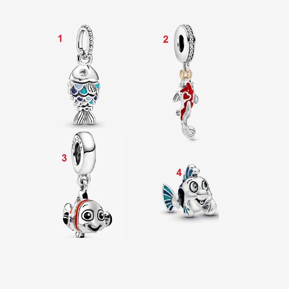 [Charm bạc 925 cao cấp] Charm treo con cá- Mã sản phẩm VENUSCA