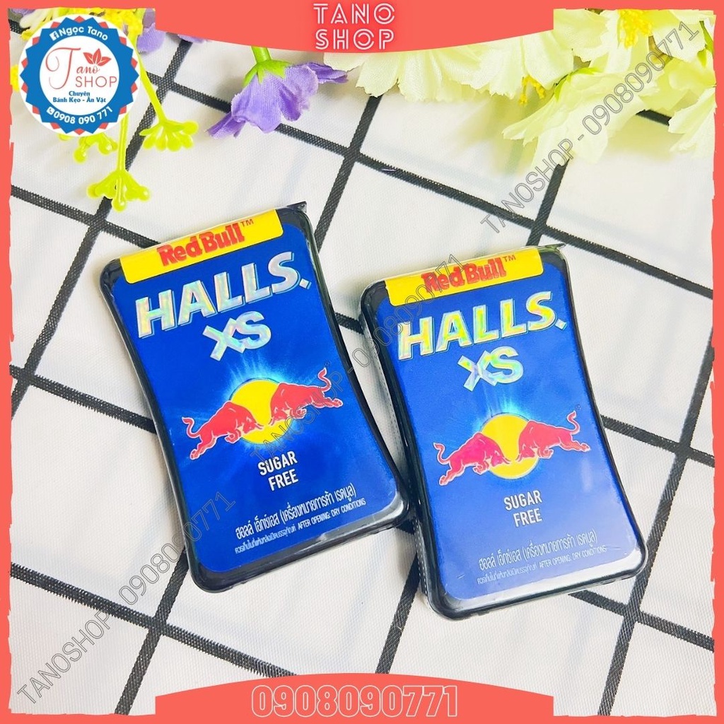 Kẹo ngậm Halls RedBull Thái