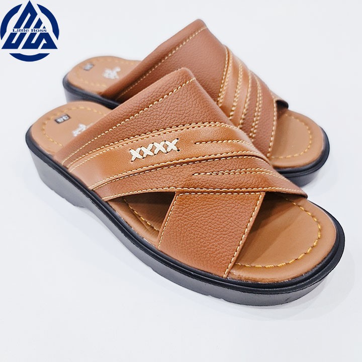 Dép sandal nam cao cấp Little Boss dép nam quai ngang thời trang tăng chiều cao SD-03