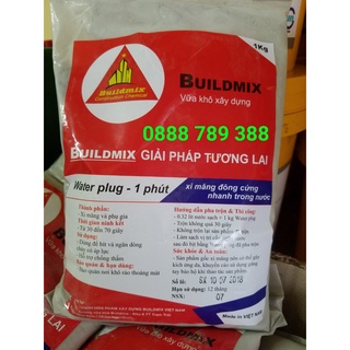 Vữa đông cứng nhanh ngăn nước tức thời - Buildmix WaterPlug - Túi 1kg