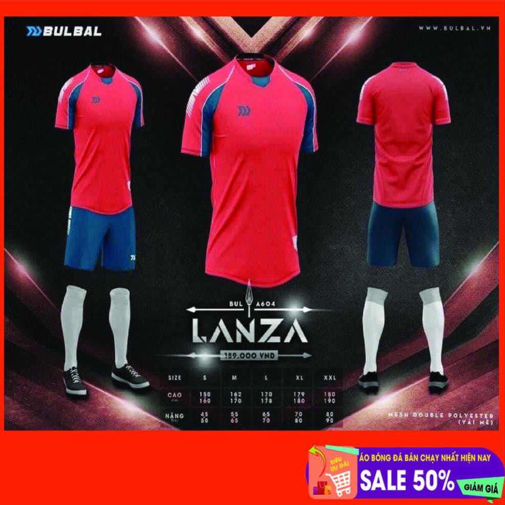 Bộ áo bóng đá không logo Bulbal Lanza sẵn kho, giá tốt