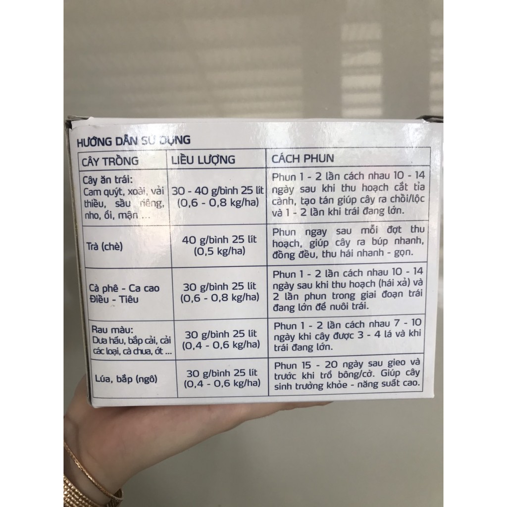 Phân bón lá Yara Bud booster Hộp 25 gói