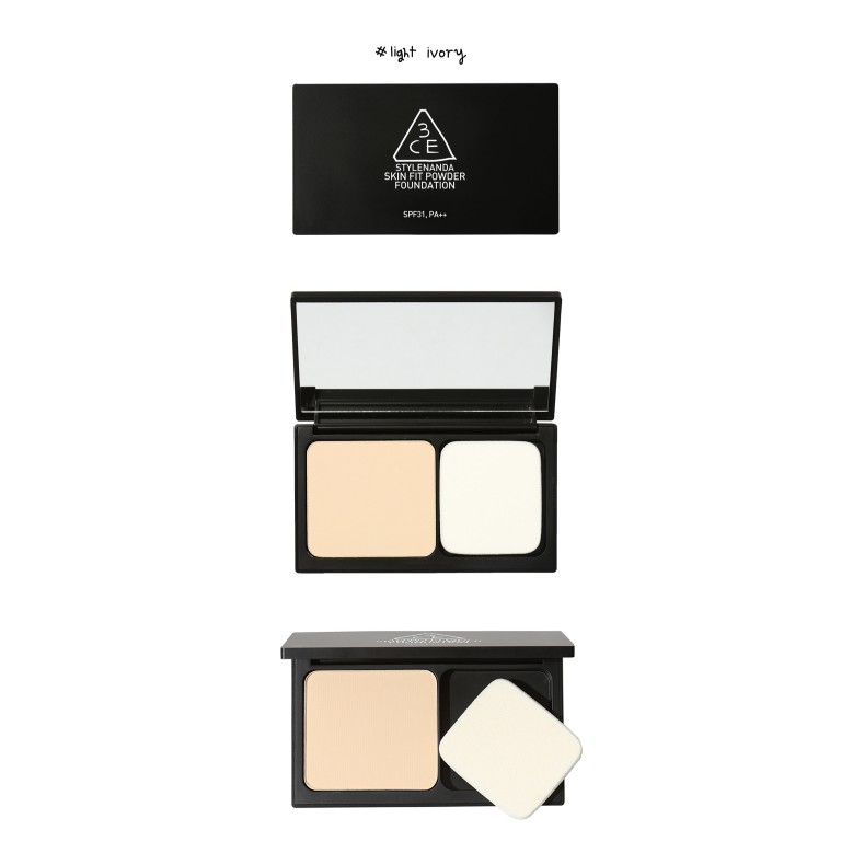 PHẤN PHỦ DẠNG NÉN [3CE] SKIN FIT POWDER FOUNDATION