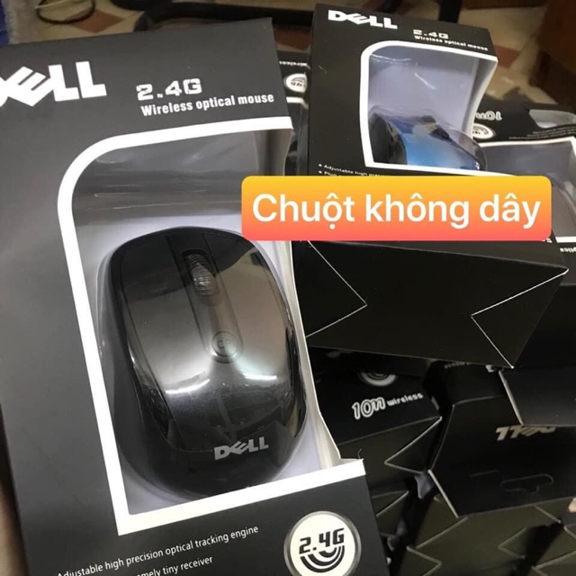 Chuột không dây cực nhanh cực bền Dell tặng kèm pin