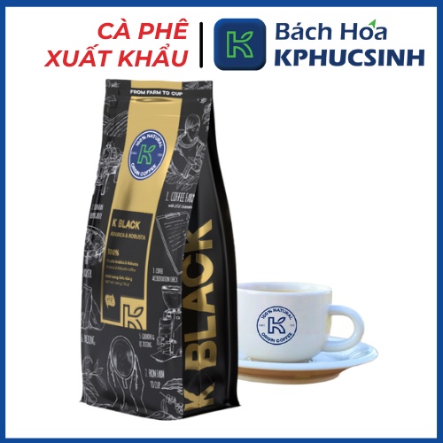 Cà phê rang xay nguyên chất K Black 454g/túi KPHUCSINH - Hàng Chính Hãng