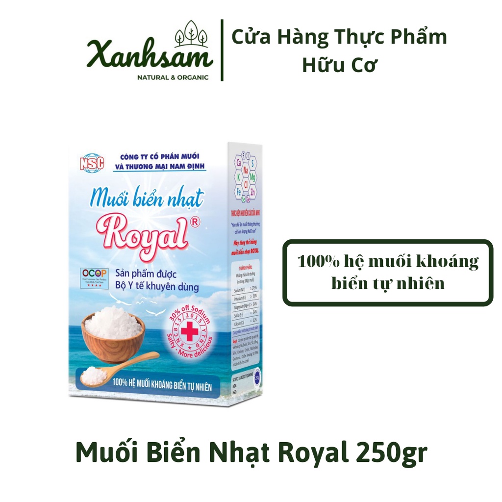 Muối Biển Nhạt Royal 250gr - XanhSam