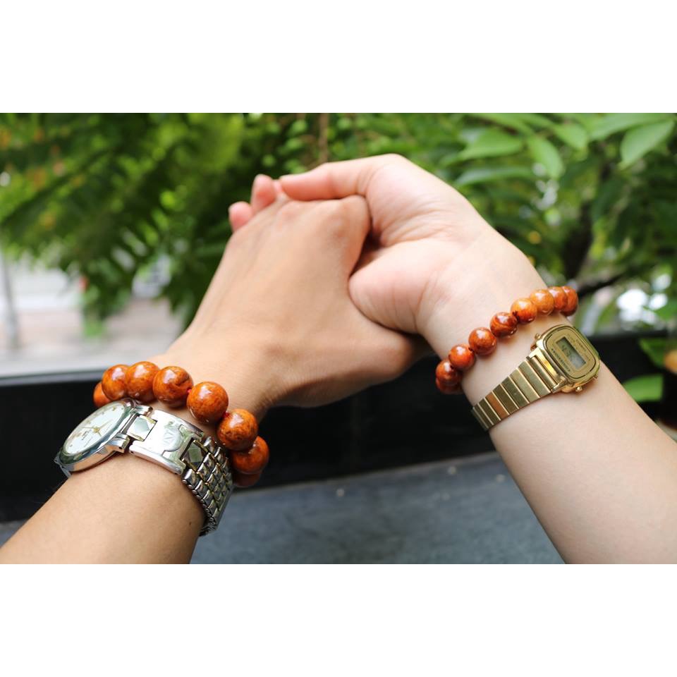 Vòng tay gỗ Nu Huyết Long  Mùi thơm vĩnh viễn - BH642