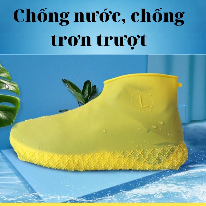 Bọc Giày Đi Mưa Chống Nước, Chống Trơn Trượt, Tái Sử Dụng Nhiều Lần