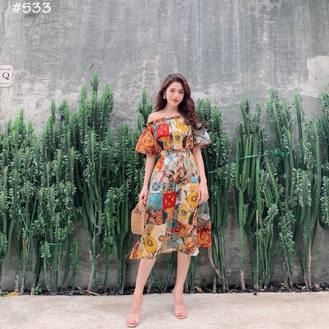 Váy maxi thổ cẩm