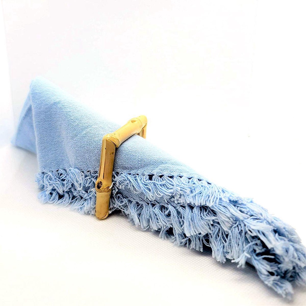 Lloyd Vòng Giữ Khăn Ăn Bằng Tre Tự Nhiên Handmade Có Khóa Gài Dùng Trong Khách Sạn Tiệc Tùng