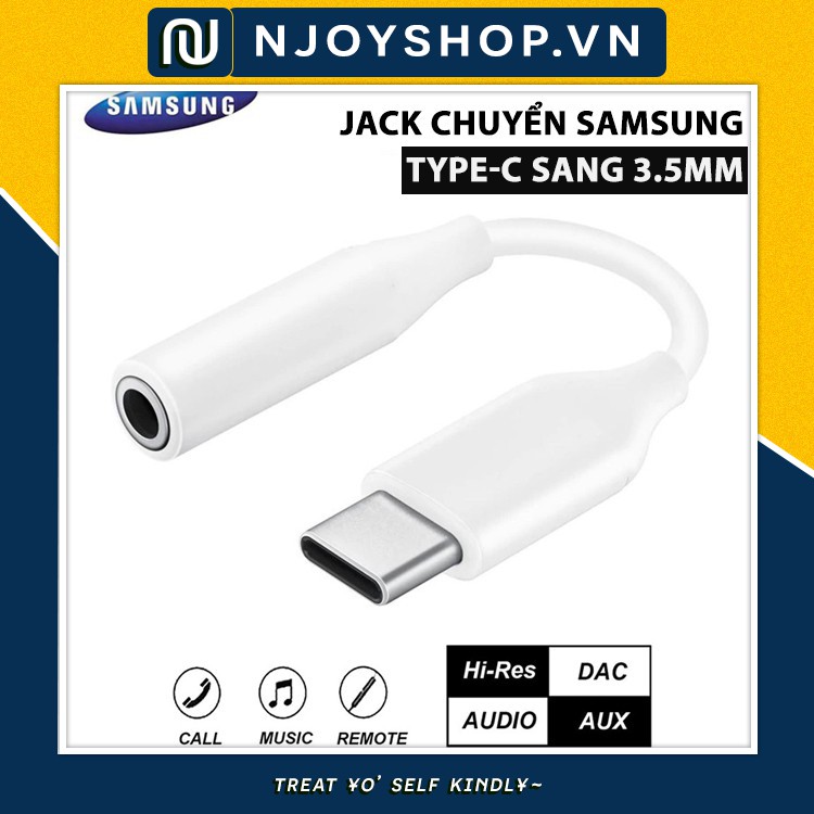 JACK CHUYỂN TAI NGHE TYPE C SANG 3.5MM CHÍNH HÃNG SAMSUNG