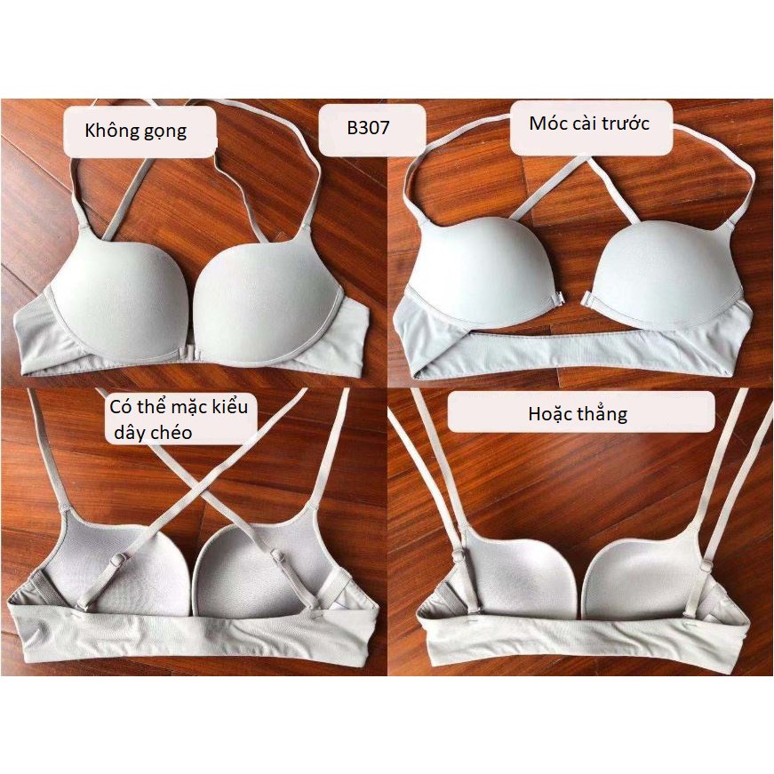 Áo Lót Không Gọng Cài Trước Đệm Vừa Nâng Nhẹ B307 | BigBuy360 - bigbuy360.vn
