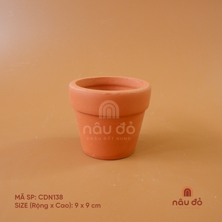 Chậu đất nung trồng cây ly gờ size 9 cm