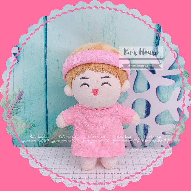 {15cm-20cm} CÓ SẴN - Áo dài Tết (quần), Outfit cho doll