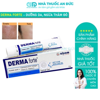 Derma forte kem giảm mụn ngừa thâm trứng cá, mụn ẩn, mụn đầu đen, kem derma forte 15g