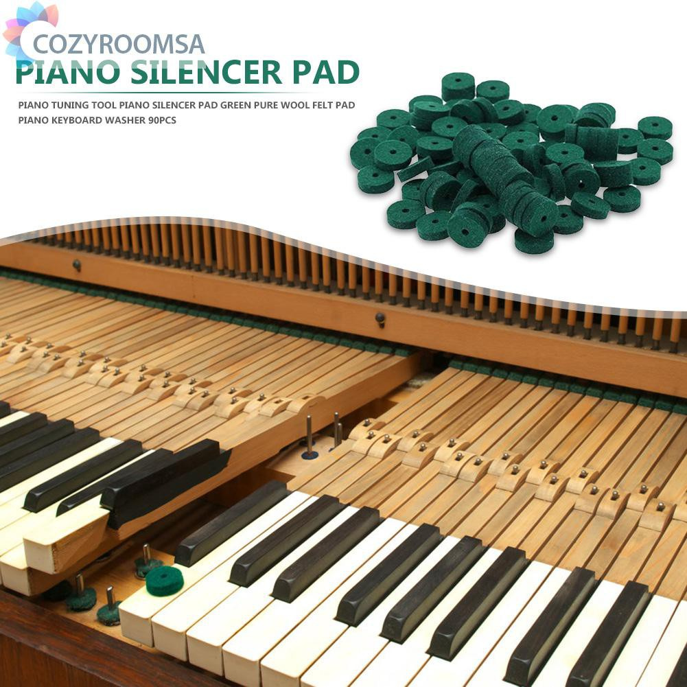 Set 90 Vòng Đệm Nỉ Cho Bàn Phím Đàn Piano Màu Xanh Lá