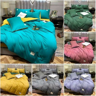 Bộ chăn ga gối Cotton Tici hàng nhập, bộ vỏ 4 món nhiều màu, ga giường bo chun hoặc phủ tùy chọn