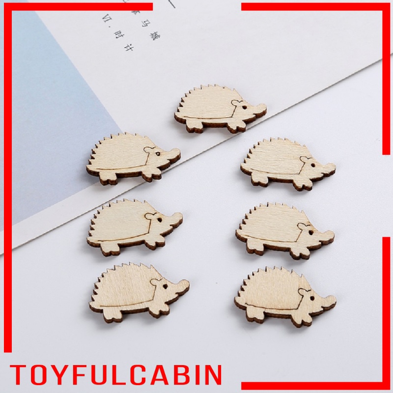 Set 50 Lát Gỗ Tự Nhiên Trang Trí Cây Treo DIY