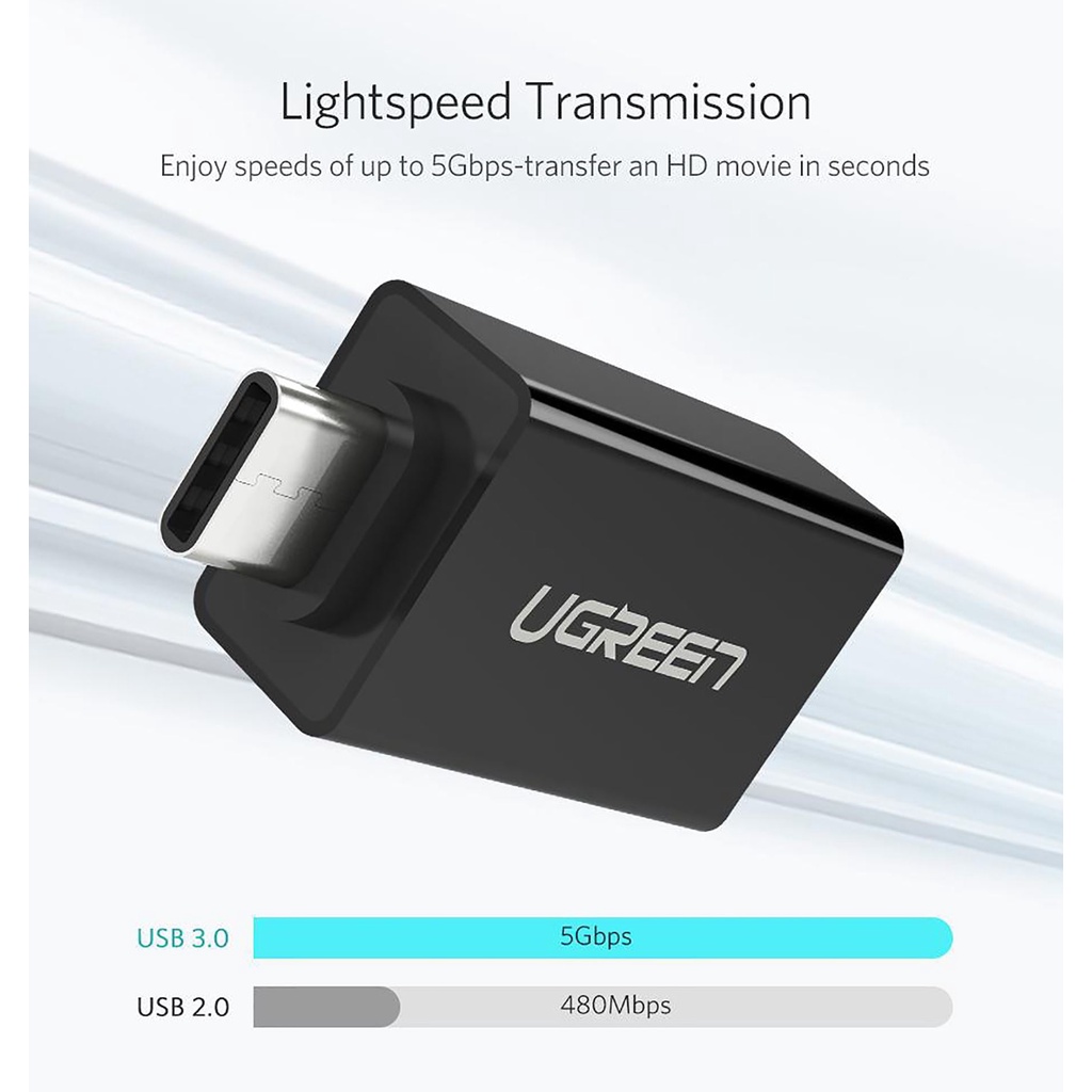 Đầu chuyển USB Type C to USB 3.0 UGREEN 30155 hàng chính hãng | BigBuy360 - bigbuy360.vn