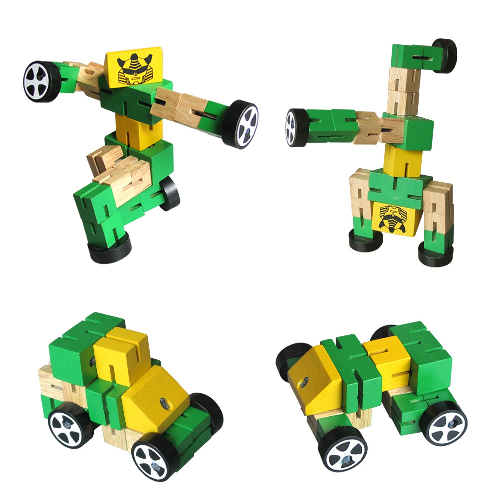 Đồ chơi gỗ Winwintoys Luồn thun Robo 60052