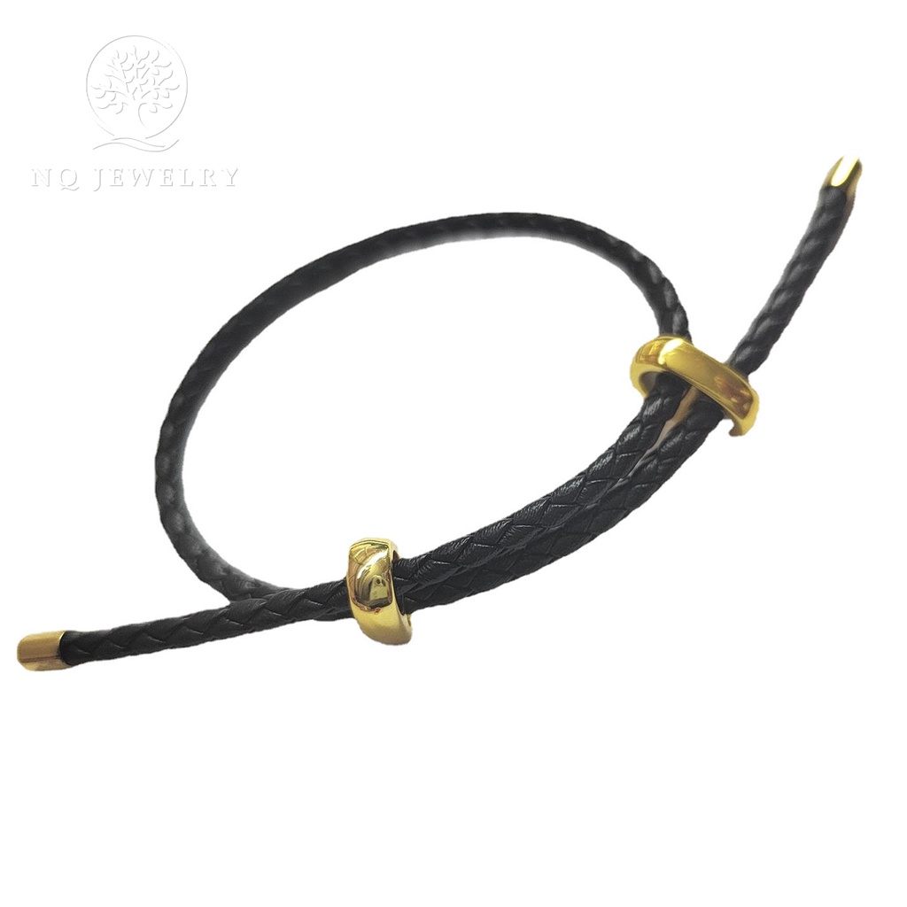 Vòng da đeo tay có khóa - NQ Jewelry