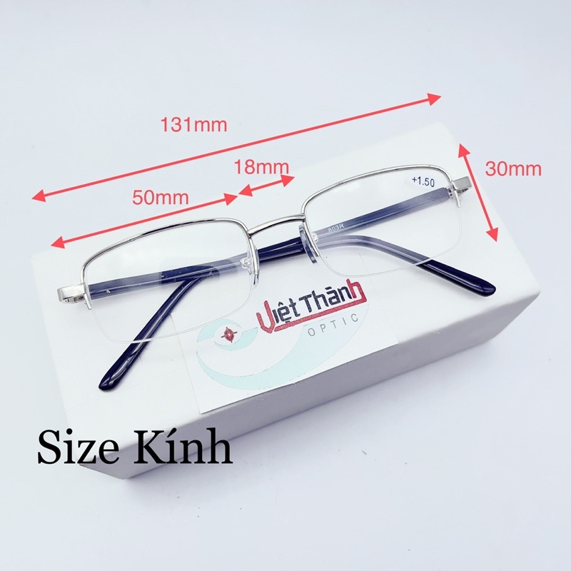 Kính lão có độ viễn thị NỬA VIỀN CƯỚC kính người già viễn thị làng đọc sách kính có lò xo xem điện thoại L05
