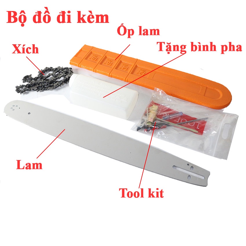 Máy cưa xích chạy xăng HON_DA CX68S thế hệ mới 2 thì 68cc lam 5 tấc - máy cưa cây tặng bình pha nhớt