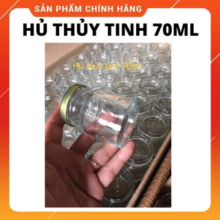 Hũ yến thủy tinh nắp vặn, hủ thủy tinh tròn 70ml , 100ml hoặc 300ml, 220ml