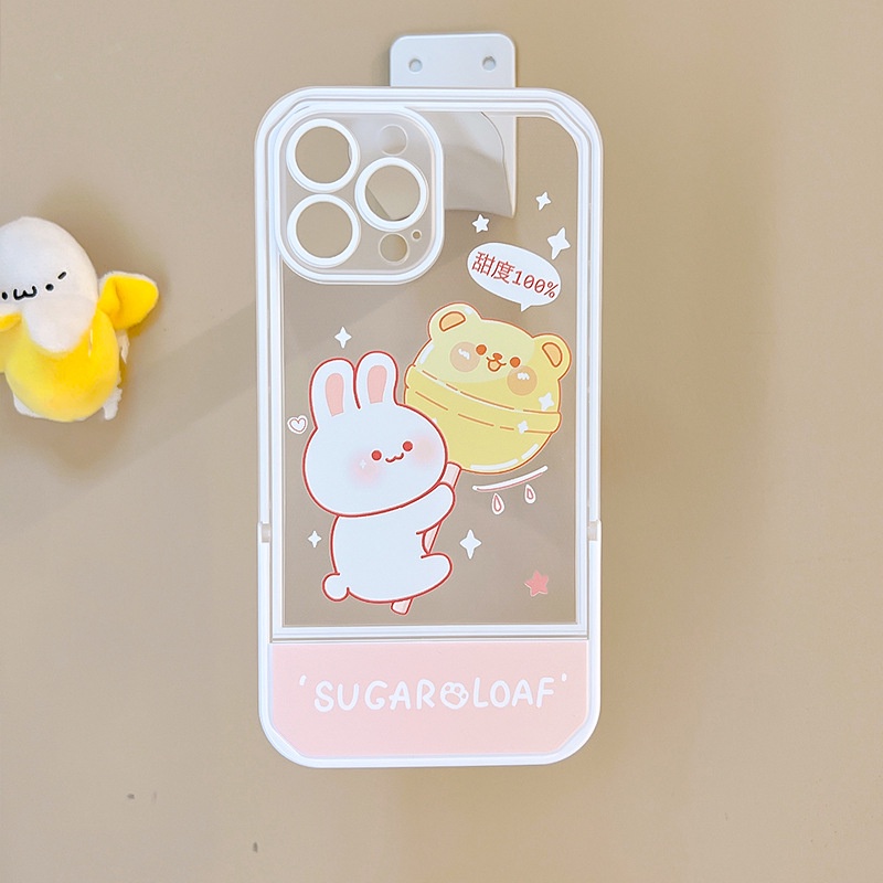 Ốp Điện Thoại Silicon Có Giá Đỡ Ẩn Cho iphone 13Promax 12Pro 11 / 6 / 7 / 8plus xs