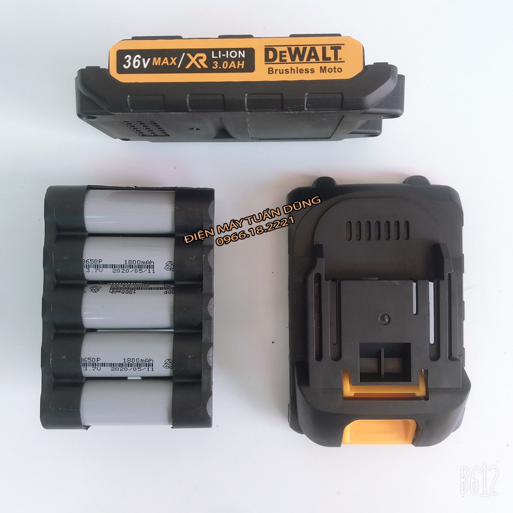 [GIÁ GỐC] Máy khoan pin Dewalt 36v KHÔNG CHỔI THAN, 2 pin, 100% dây đồng [CAM KẾT CHÍNH HÃNG]