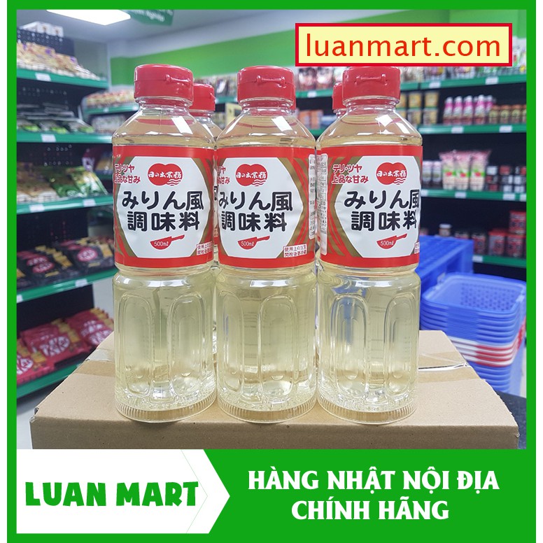 [ Date 10.2021 ] - Rượu nấu ăn Mirin Hinode 500ml - [ Hàng nội địa Nhật Bản ]