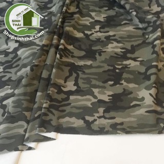 Vải lính rằn ri may quần áo - vải thun cotton co giãn 2 chiều