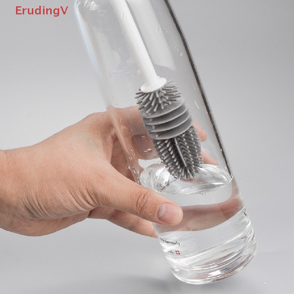 Cọ Rửa Ly Bằng Silicone Cán Dài Tiện Lợi Dành Cho Nhà Bếp