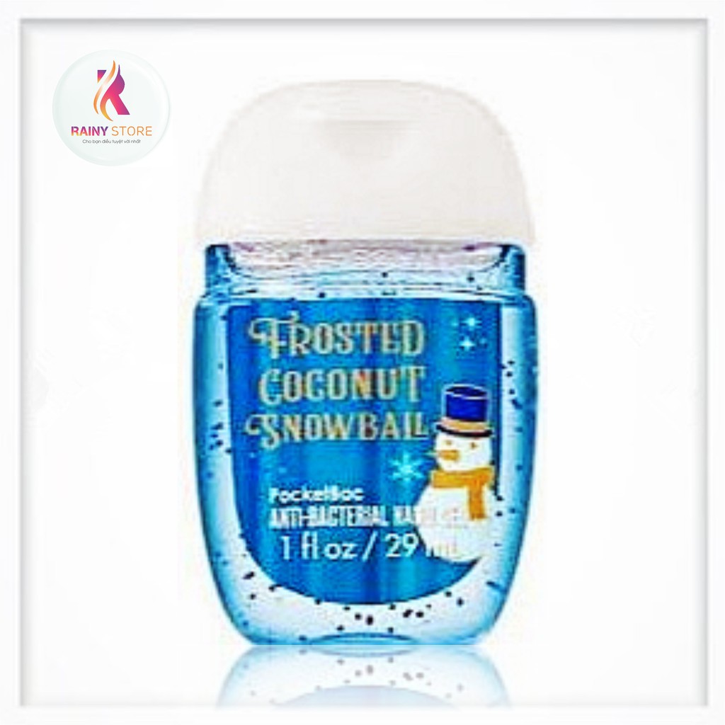 Gel rửa tay khô Bath & Body Works Frosted Coconut Snowball 29ml