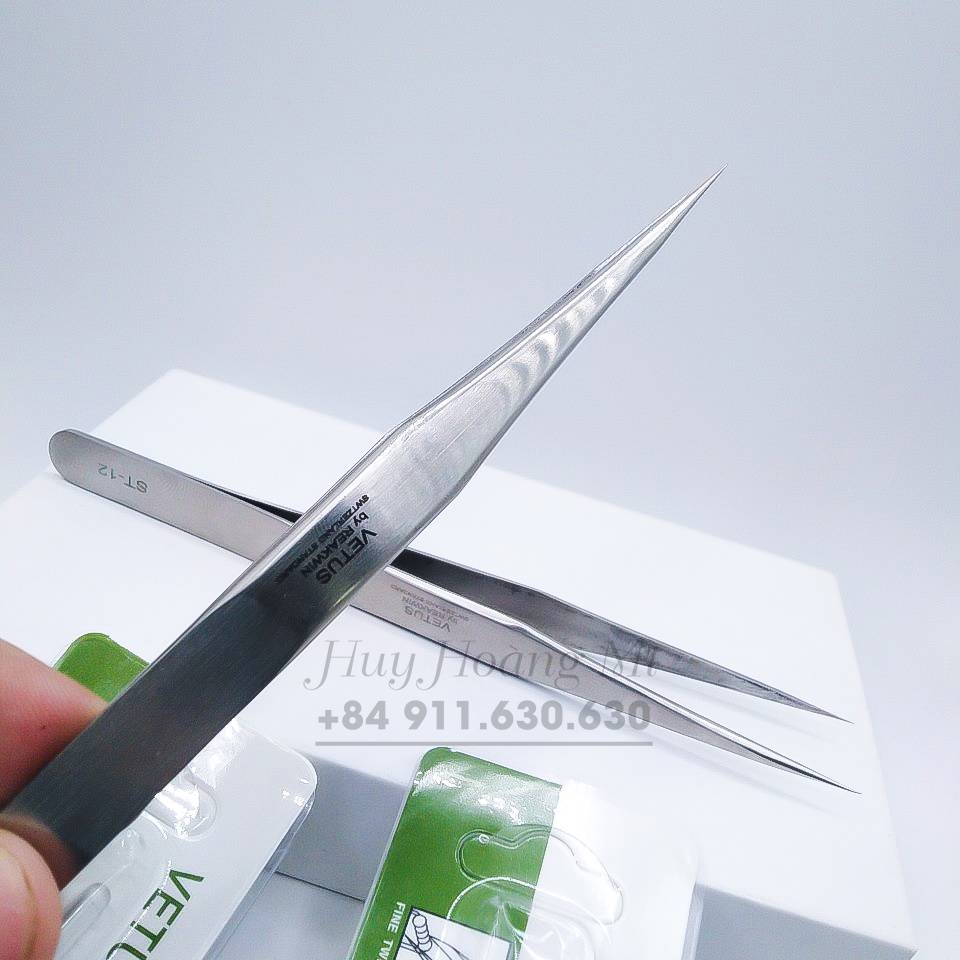 Nhíp Tách Thẳng _ Cong Trơn Vetus - Dụng Cụ Nối Mi Siêu Bền - HUY HOÀNG MI