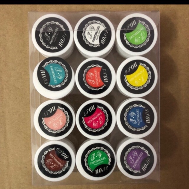 Sét gel vẽ 12 màu