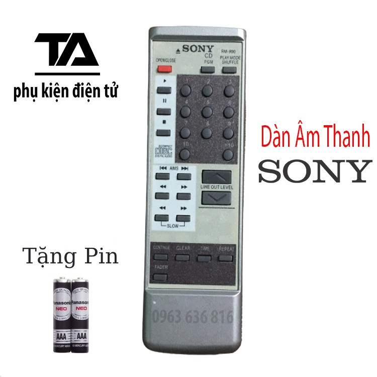 [FREESHIP 50K] Điều khiển dàn âm thanh Sony RM-990