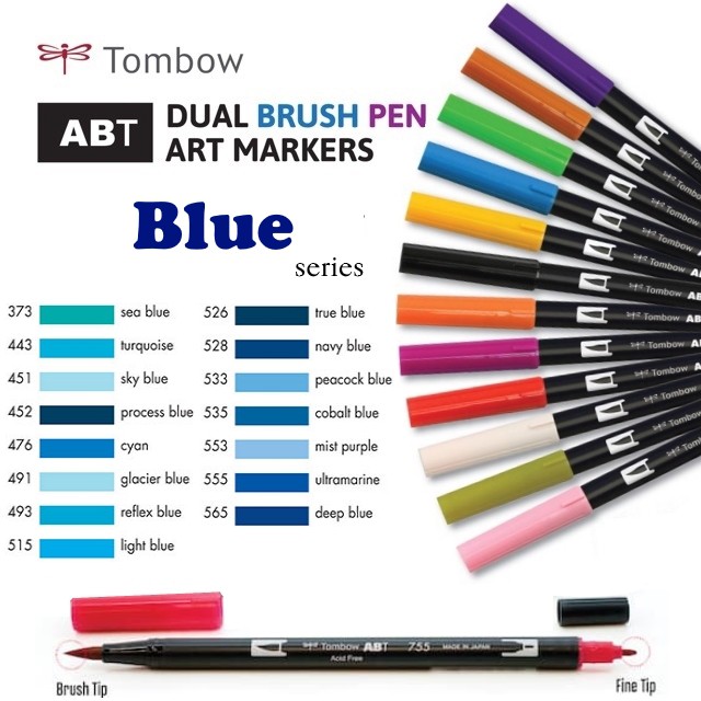 [Blue series] Bút maker Tombow Dual Brush AB-T