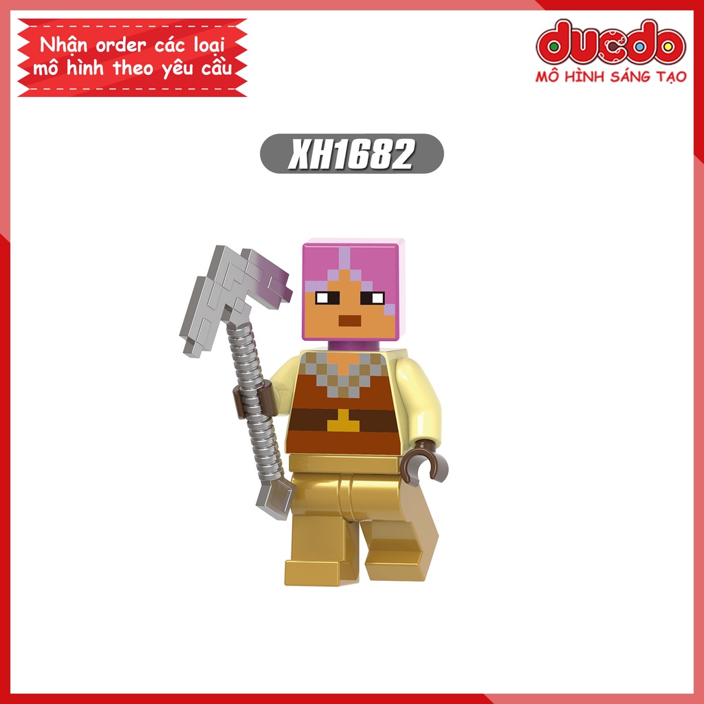 Minifigures các nhân vật Minecraft - Đồ chơi Lắp ghép Xếp hình Mini Mô hình XINH X1310