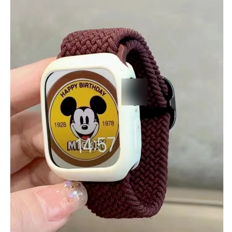 Dây Đeo Nylon Co Giãn Cho Đồng Hồ Thông Minh Apple Watch Ultra 8 SE 7 6 41mm 45mm 40mm 44mm 49mm iWatch Serie 5 4