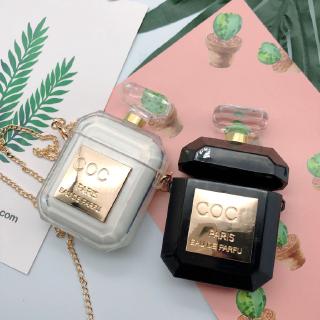 Vỏ Bảo Vệ Chai Đựng Tai Nghe Airpods Chống Rơi Hình Chai Nước Hoa Xinh Xắn