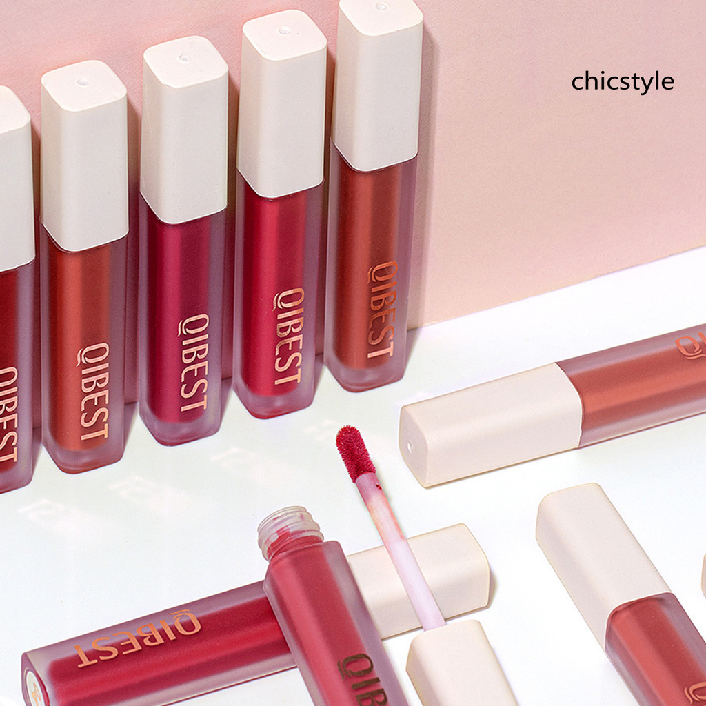 (Hàng Mới Về) Son Kem Màu Nhung Lì Không Thấm Nước Lâu Trôi Cho Nữ | BigBuy360 - bigbuy360.vn