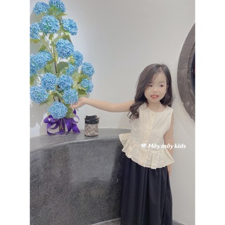 Áo sát nách + quần thô mát ống to