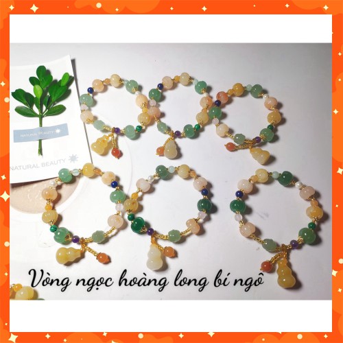 Mẫu chuẩn Vòng tay hoàng long chạm hình bí ngô, tinh tế, sáng tạo, dành cho các nàng thích điệu đà, vòng tay phong thủy